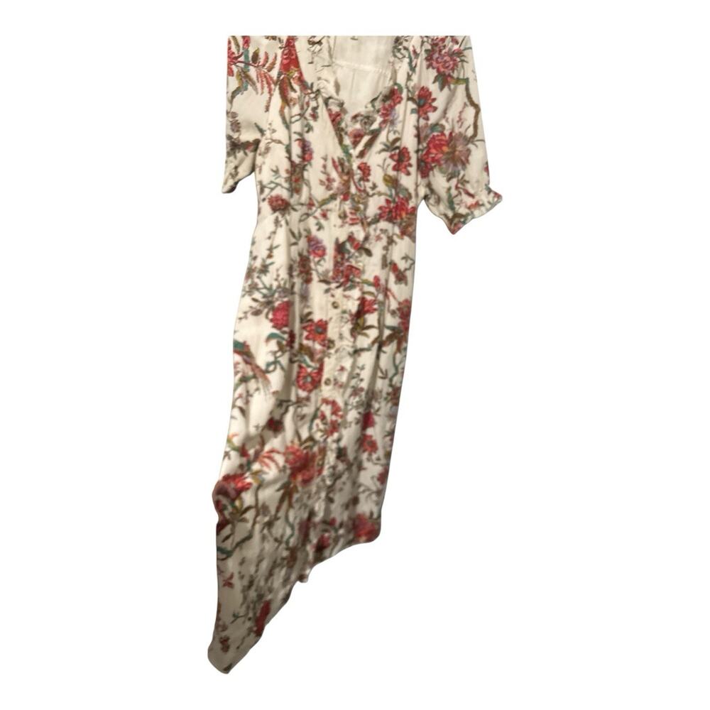 Anthropologie x Pilcro Ruffle-Collar Buttondown Dress Floral Plus Size USA12 (L) - Picture 5 of 10